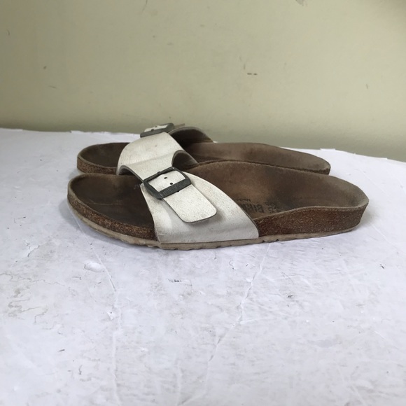 BIRKENSTOCK Madrid One Strap Buckle EVA Sandals Slides Mules Shoes Leather Cork - Picture 3 of 15